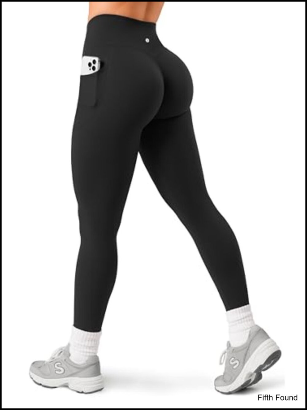 Sogetdo Yoga Leggings Pockets High Rise No Front Seam 25"